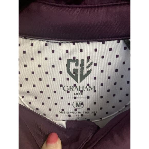 Men’s Graham Luxe Golf Polo shirt Size Medium And Coordinating 1/4 Zip Pullover - Picture 2 of 8